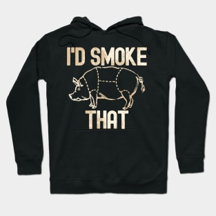 Vintage I'd Smoke That Pig Hoodie